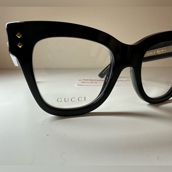 NWT GUCCI WOMENS GLASSES GG10820 BLACK WITH CASE AND LENS CLOTH - Picture 14 of 16